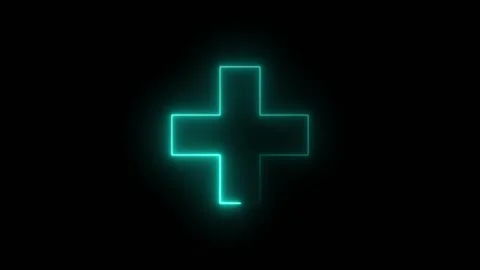 Add icon cyan Video stock 331413984