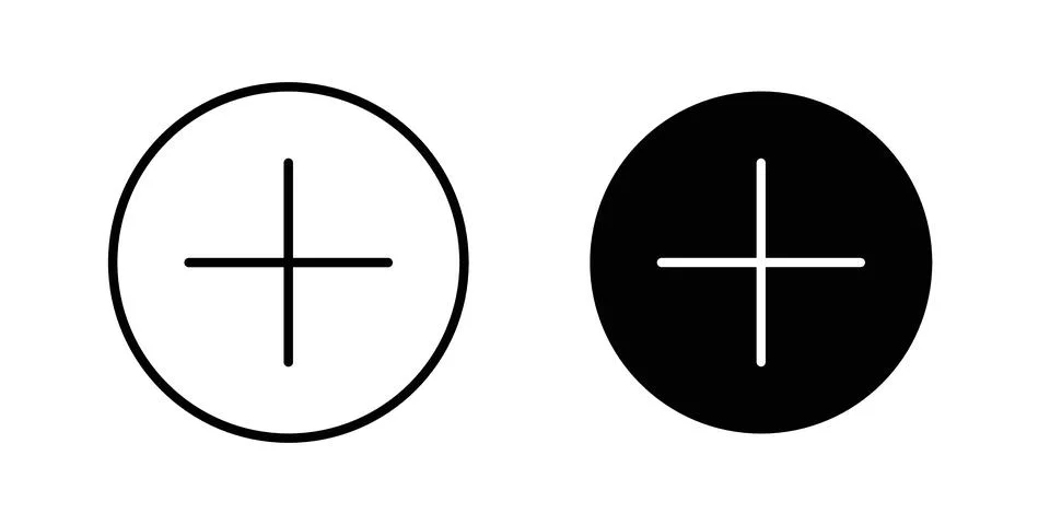 Add icon solid, line, and editable vector set. Ilustración de archivo