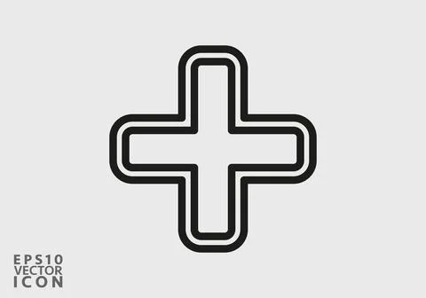 Add Icon vector image. Can be used for phone and tablet. Suitable for mobile app Illustrazione stock