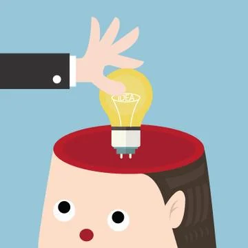 Add Ideas concept, flat design Stock Illustration