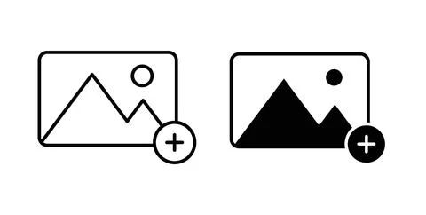 Add image icon Illustration designs pack for Web Stock Illustration