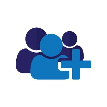 Add member icon Stock Illustration