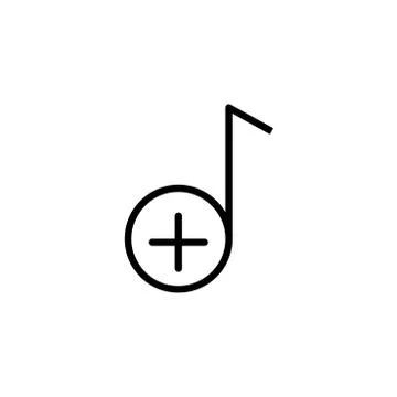 Add Music Stock Illustration