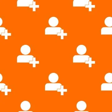 Add new user account pattern seamless Stock Illustration