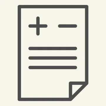 Add or delete document line icon. File with plus and minus vector illustration 스톡 일러스트