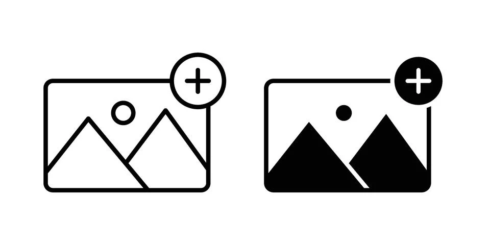 Add photo icon vector design. EPS10 イラスト素材