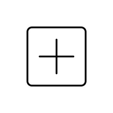 Add Plus Icon Perfect for Adding New Features and Content Illustrazione stock