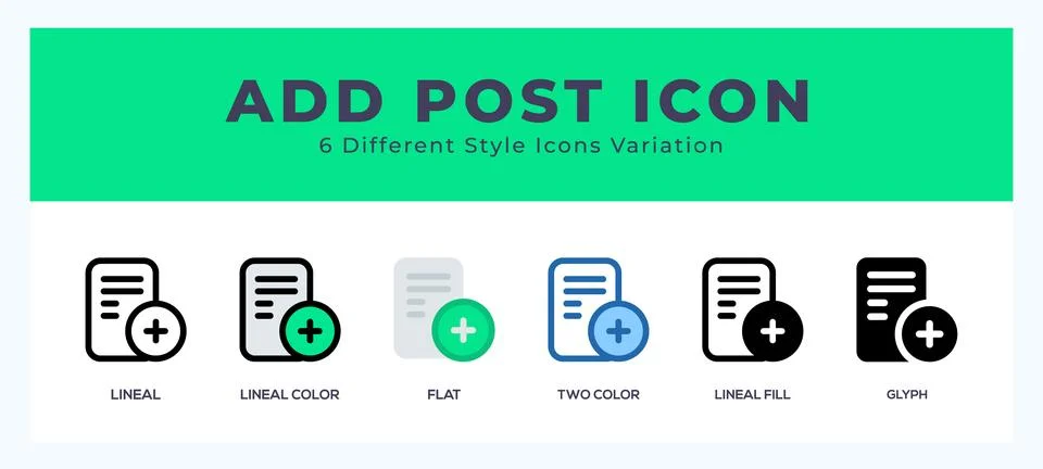 Add post icon vector for web. and mobile app Stock Illustration