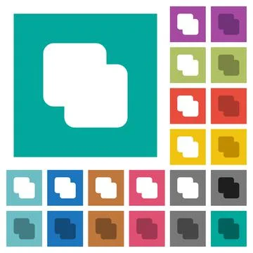 Add shapes square flat multi colored icons イラスト素材