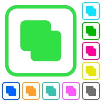 Add shapes vivid colored flat icons Stock Illustration