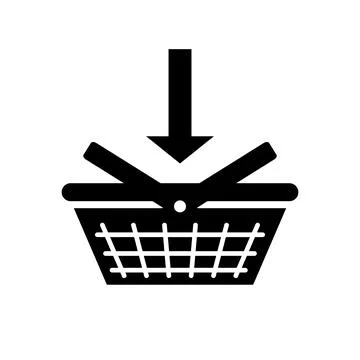 Add to shopping basket vector icon design Stock Illustration