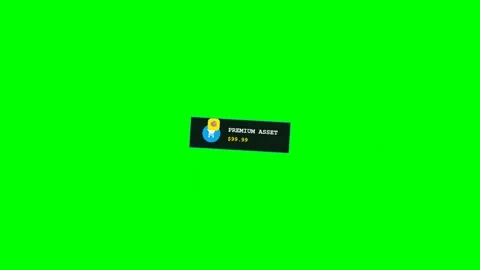 Add to shopping cart button click on green screen Video stock 343493458