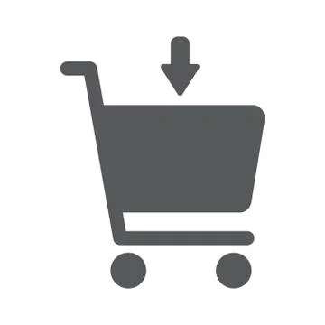 Add to shopping chart vector icon Stock Illustration
