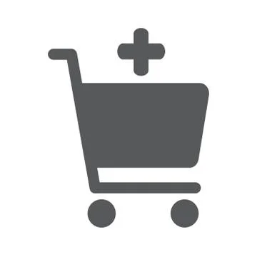 Add to shopping chart vector icon Stock Illustration