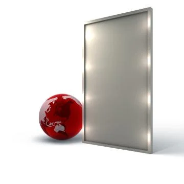 Add text background with globe 스톡 일러스트