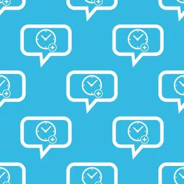 Add time message pattern Stock Illustration