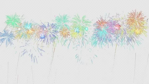 Add a Touch of Magic, Fireworks for New Year, Christmas, and Diwali Festivities Video stock 246105164
