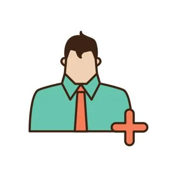 Add User Icon Stock Illustration