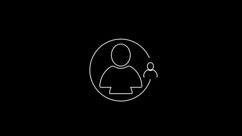 Add user Icon of nice animated. Add new parson animated video Stock Footage 292901721