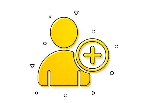 Add User icon. Profile Avatar sign. Vector Stock Illustration