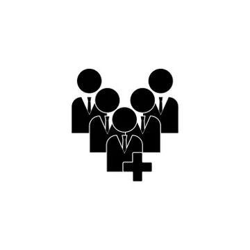 Add a user. User's logo. Vector logo Stock Illustration