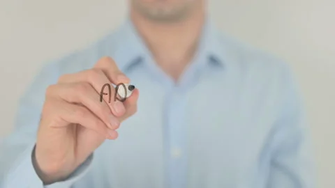 Add Value, Writing on Transparent Screen Stock Footage 158391506