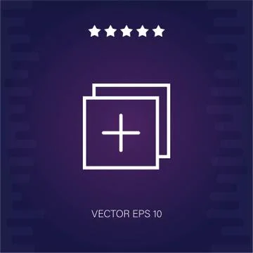 Add vector icon Illustrazione stock