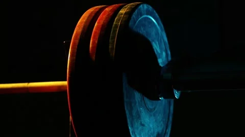 Add weight to the barbell 15 Stock-Footage 310629368