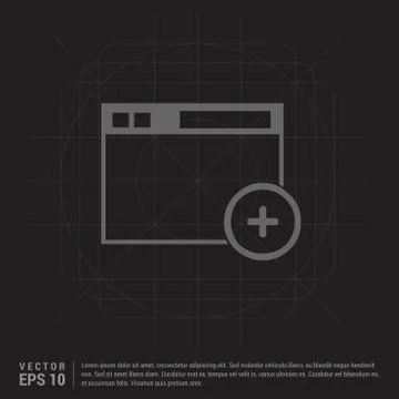 Add Widget icon Stock Illustration
