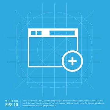 Add Widget icon Stock Illustration