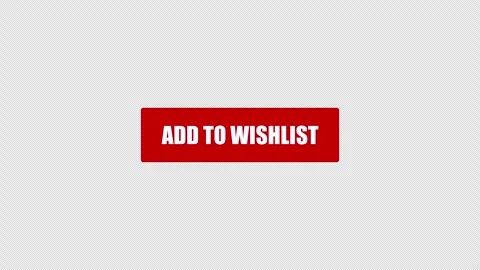 Add to Wishlist red button text animation Stock Footage 335795928