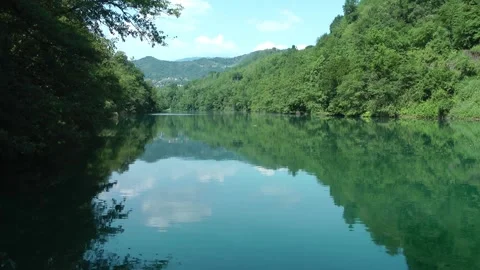 Adda river: panoramic view Stock Footage 155493892