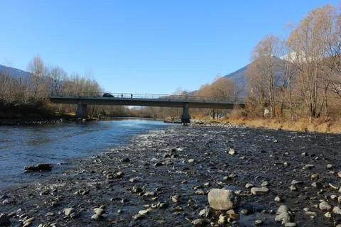 Adda River Foto stock