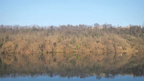 Adda river at the sunset Stock Footage 168802042