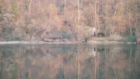Adda river at the sunset Stock Footage 168802581