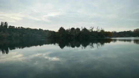 Adda river in Trezzo, Milan Stock Footage 165730835