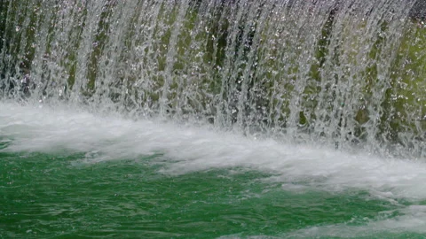 Adda river waterfall in super slow motion 库存影片 143780648