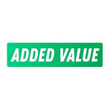 Added value advertising sticker 스톡 일러스트