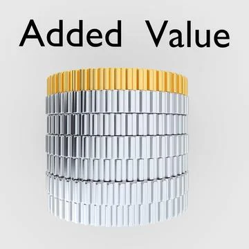 Added Value concept 스톡 사진