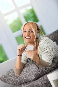 Addicted to music Stock Photos