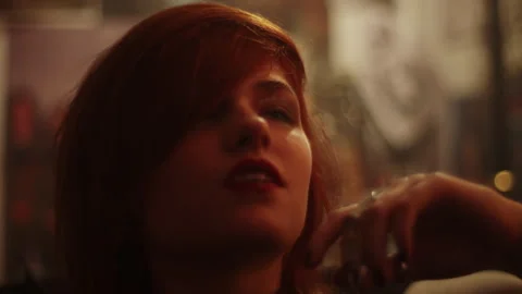 Addicted punk youth experiences highs and lows in urban nightlife scene Stock Footage 319905217