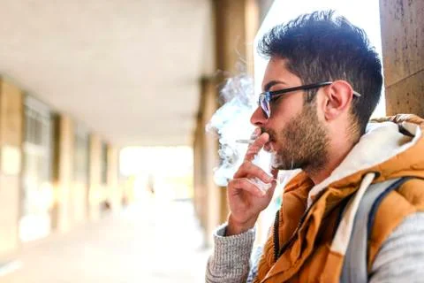 Addicted to smoke Foto stock