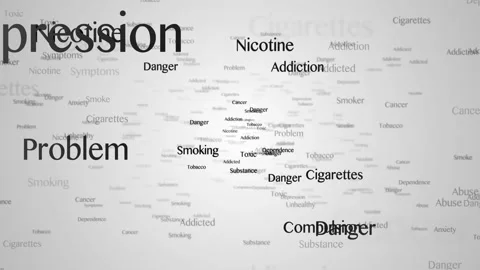 ADDICTION CIGARETTES, Keywords Animation, Background, Loop Stock-Footage 222954046