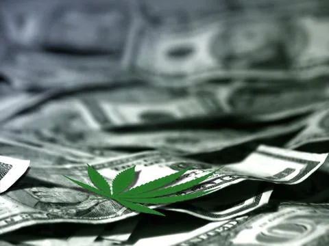 Addiction to Marijuana Stock Illustration