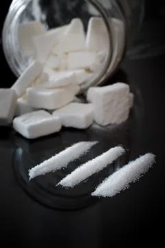 Addiction to sugar Stock Photos