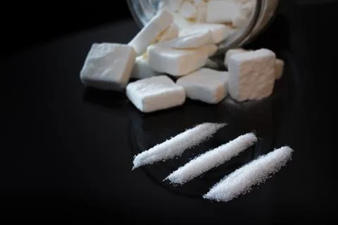 Addiction to sugar Stock Photos