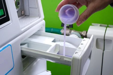 Adding an air conditioner to the washing machine. Stock Photos