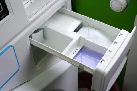 Adding an air conditioner to the washing machine. Stock Photos