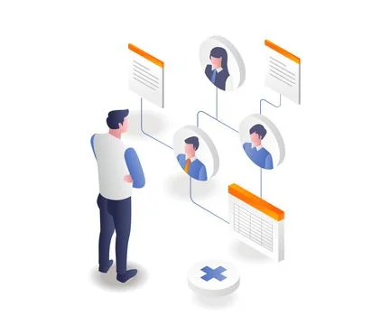 Adding the best candidate for the team Stock Illustration