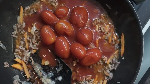 Adding broth Stock Footage 97410763